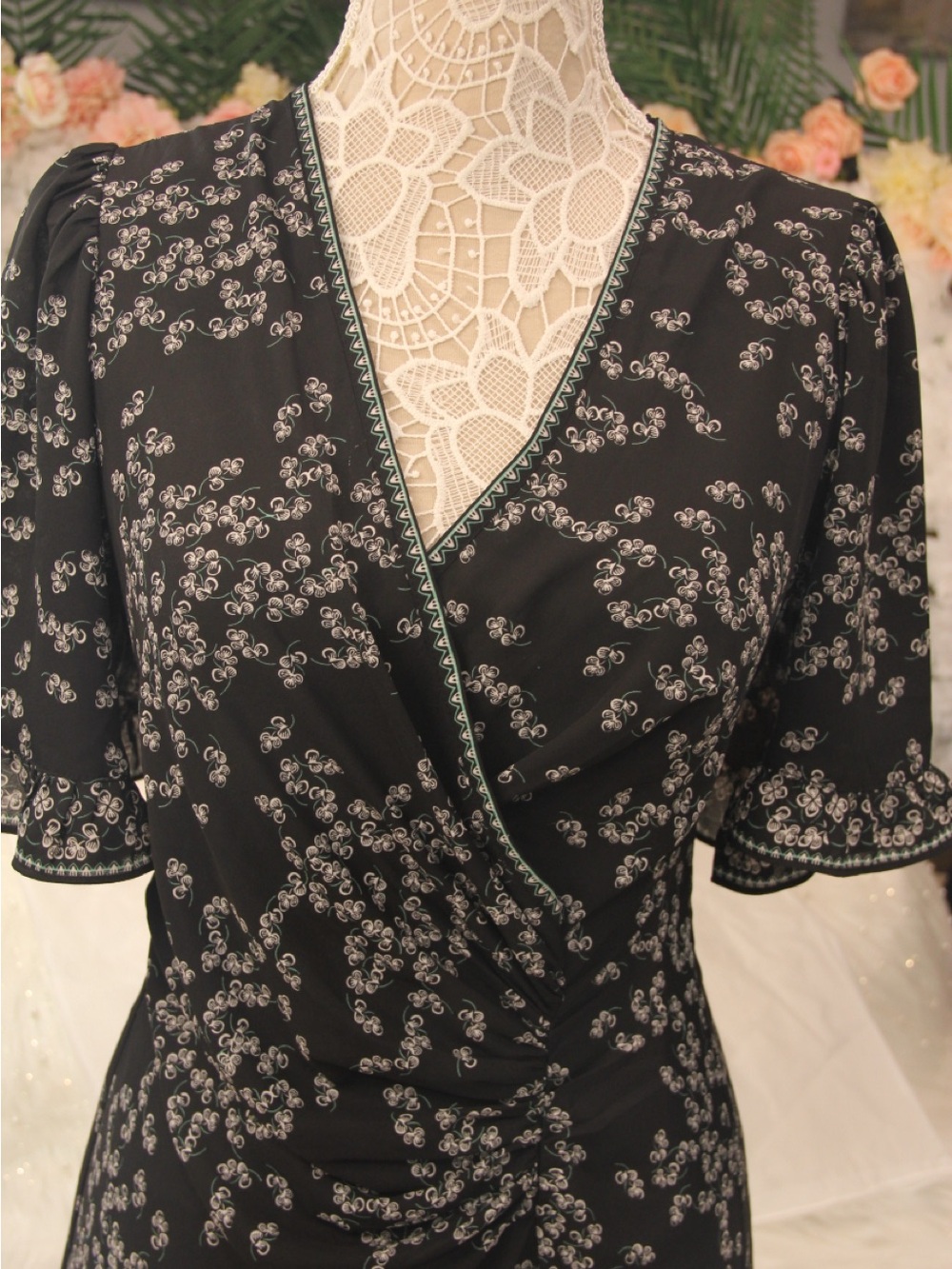 Max Studio Black and White Floral Dress - Picture 13 of 13
